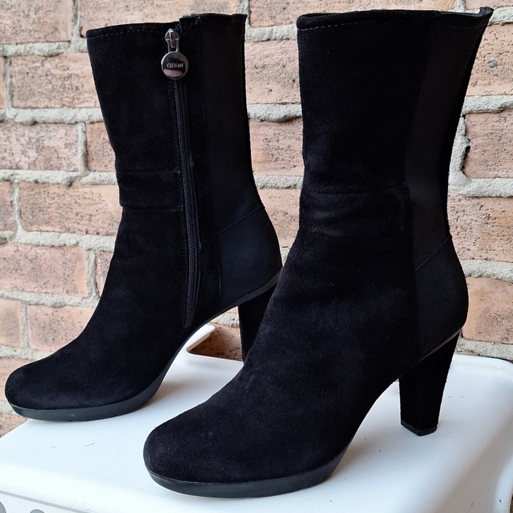 Geox Respira Genuine Suede Booties - Picture 2 of 12